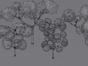 lowpoly trees Modelo 3D