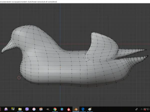 floating mandarin duck 3D Model
