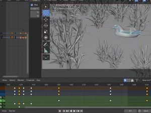 floating mandarin duck 3D Model