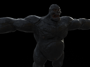 gorilla monster stronger rigged 3D Model