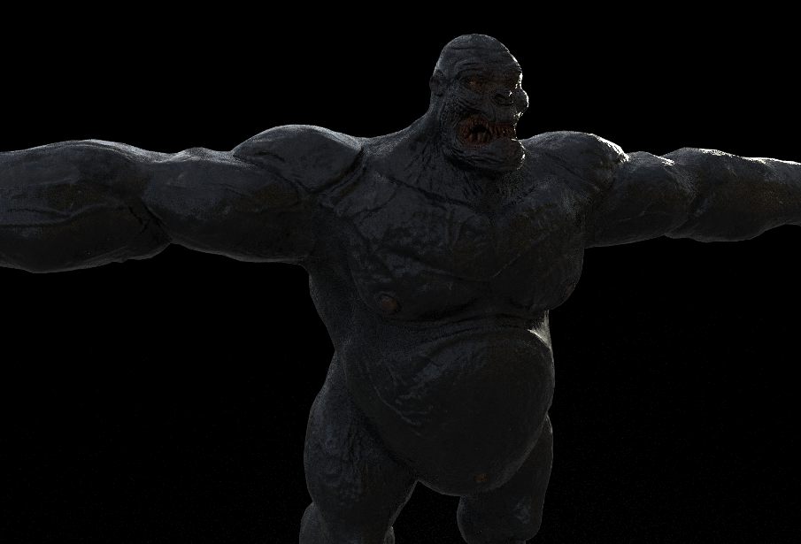 Abomination cartoon evil character 3D model