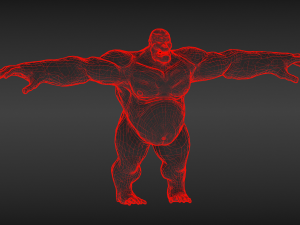 gorilla monster stronger rigged 3D Model
