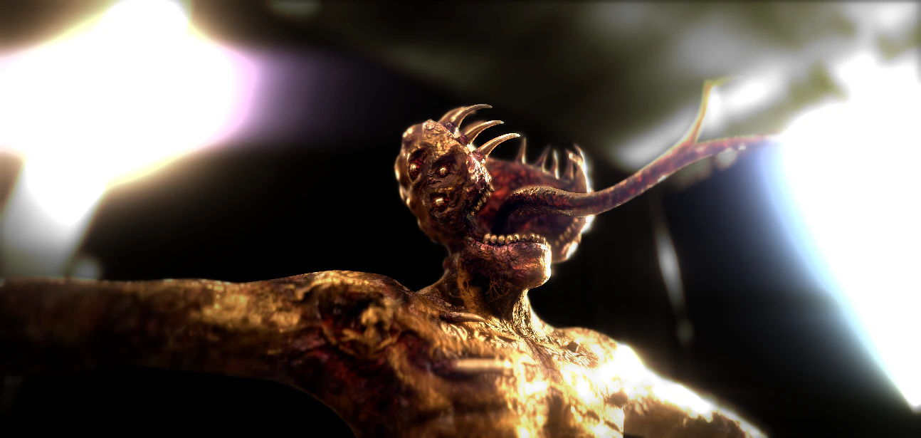 Creeppy monster 3D Model .c4d .max .obj .3ds .fbx .stl .blend 