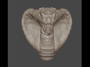 cobra head sculpture 3D-Modell