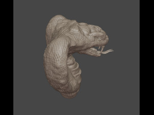 cobra head sculpture 3D Model