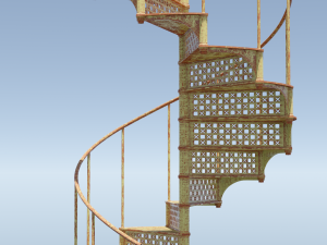 Spiral Staircase blend 3D मॉडल