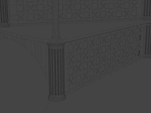 Spiral Staircase blend 3D Model