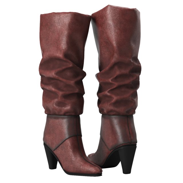 leather boot Modelo de Impressão 3D .c4d .max .obj .3ds .fbx .stl .blend 