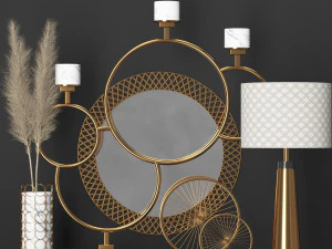 conjunto decorativo Modelo 3D