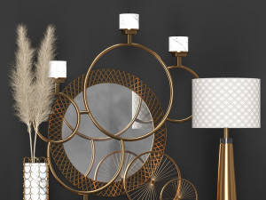 decorative set Model 3D