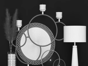 conjunto decorativo Modelo 3D