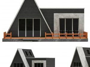 Waldhäuser 3D Modell