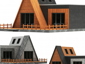 forest houses 3D 模型