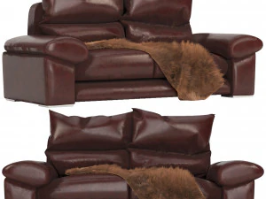 maxalto leather sofa 3D Model