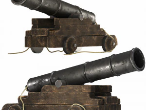 oorlog kanon 3D Model