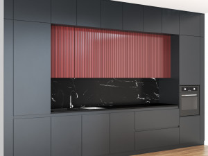 Modern kitchen 01 Modèle 3D
