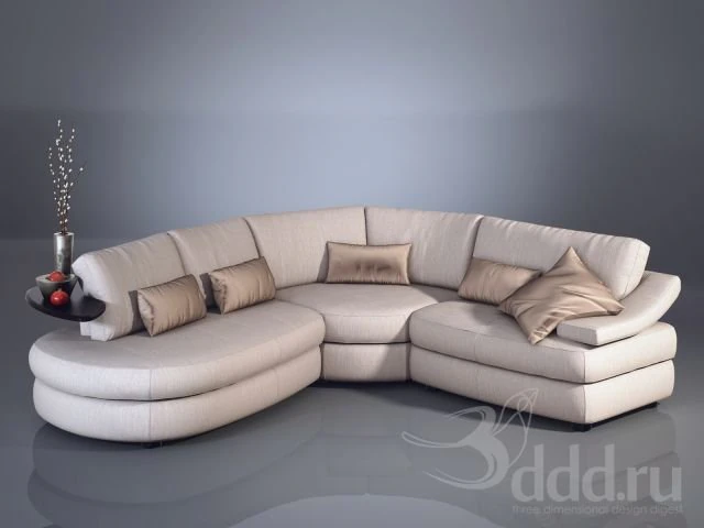 modern sofas 3D Model .c4d .max .obj .3ds .fbx .stl .blend 