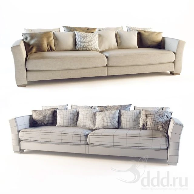 modern sofas 3D Model .c4d .max .obj .3ds .fbx .stl .blend 