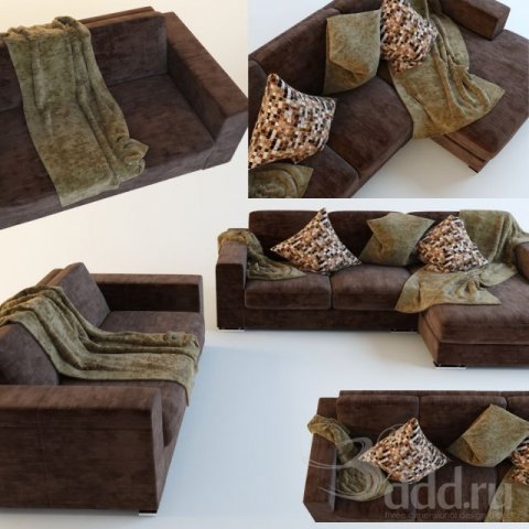 sofa 3D Model .c4d .max .obj .3ds .fbx .stl .blend 