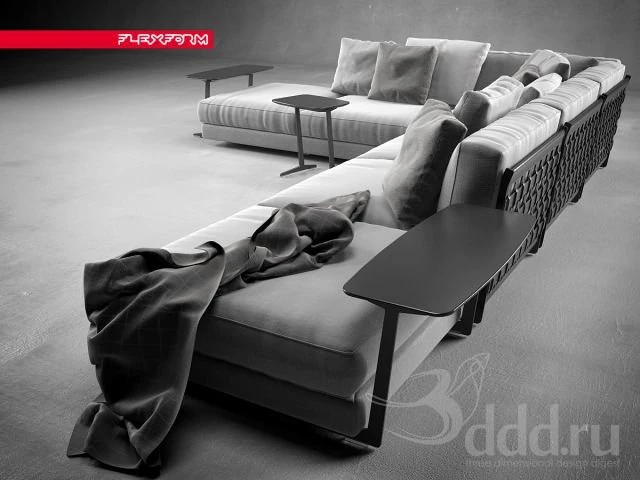 sof&aacute; Modelo 3D .c4d .max .obj .3ds .fbx .stl .blend 