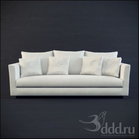 sofa 3D 模型 .c4d .max .obj .3ds .fbx .stl .blend 
