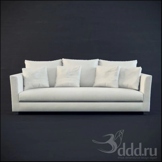 sofa 3D Model .c4d .max .obj .3ds .fbx .stl .blend 