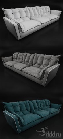 sofa 3D Model .c4d .max .obj .3ds .fbx .stl .blend 