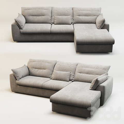 sofa 3D 模型 .c4d .max .obj .3ds .fbx .stl .blend 