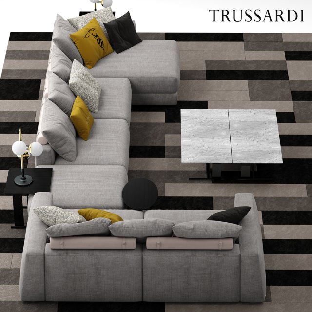 sofa 3D Model .c4d .max .obj .3ds .fbx .stl .blend 