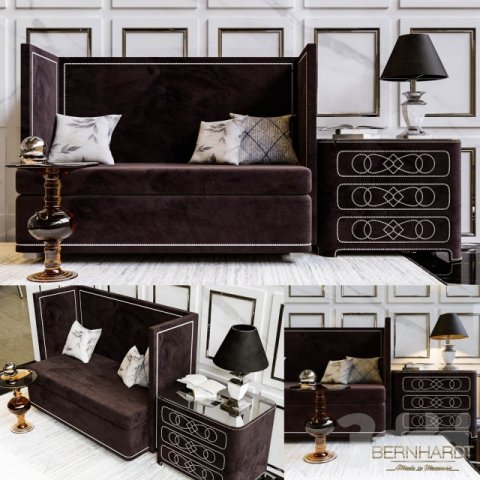 sofa Modèle 3D .c4d .max .obj .3ds .fbx .stl .blend 