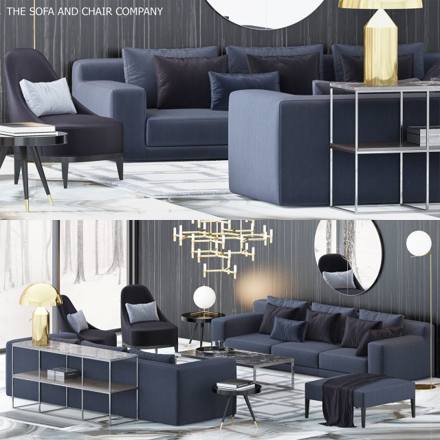 sofa 3D Model .c4d .max .obj .3ds .fbx .stl .blend 