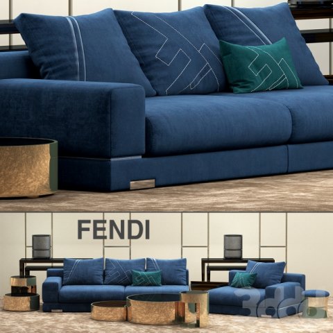 sofa 3D Модель .c4d .max .obj .3ds .fbx .stl .blend 