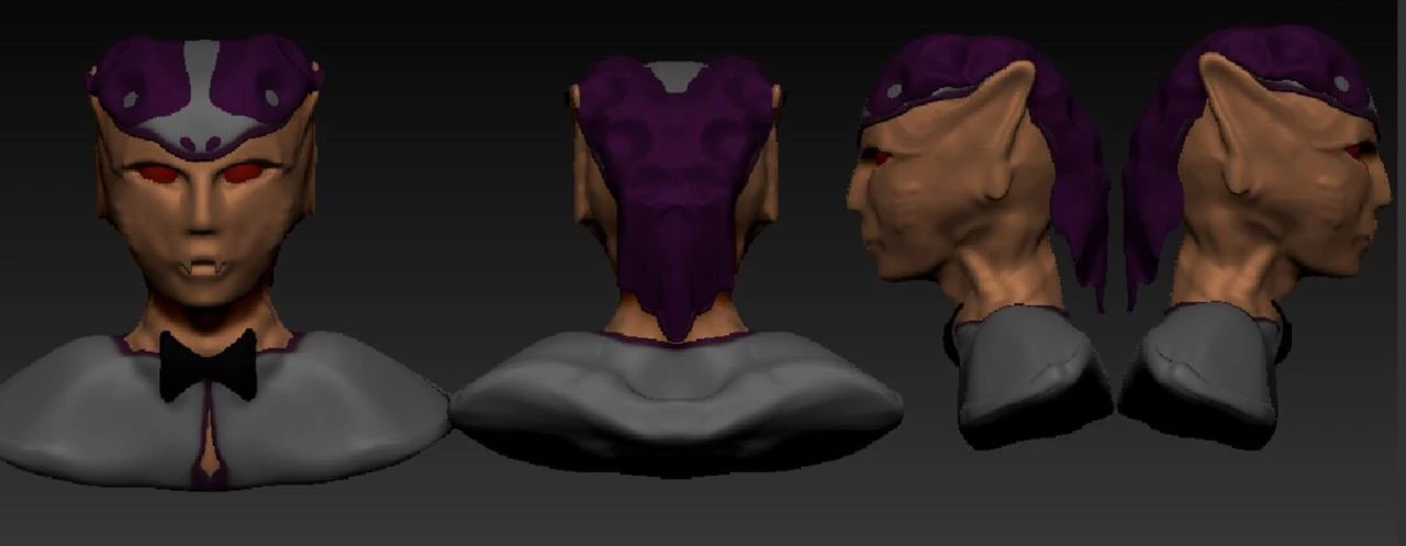 vampire 3D Model .c4d .max .obj .3ds .fbx .stl .blend 
