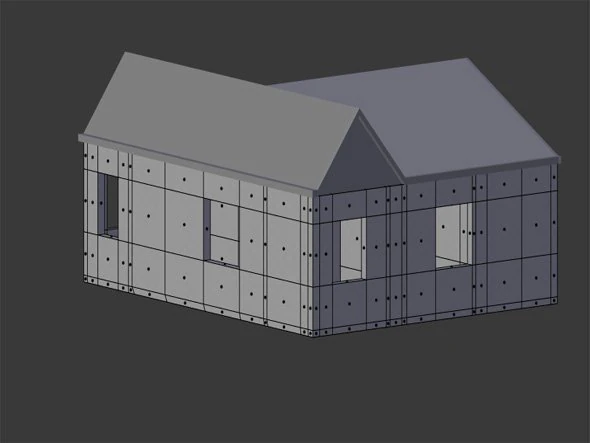 house 3D Model .c4d .max .obj .3ds .fbx .stl .blend