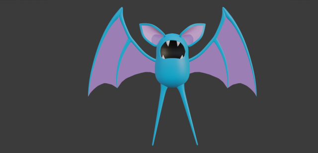 zubatto - pokemon model Model 3D .c4d .max .obj .3ds .fbx .stl .blend 