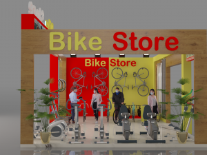 exhibition stand bike store 3D Model