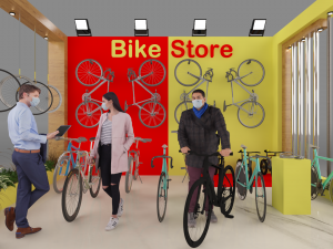 exhibition stand bike store 3D Model