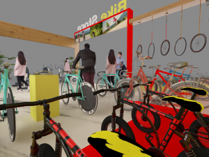 exhibition stand bike store 3D Model