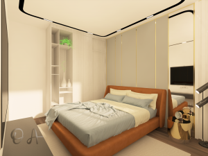 bedroom modern 3D 모델