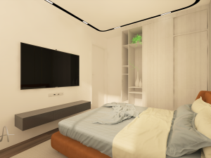 bedroom modern 3D मॉडल