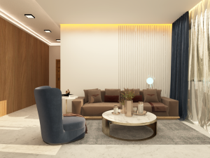 living room modern Modello 3D