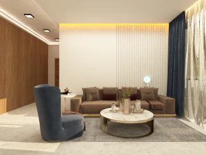 거실 현대 3D 모델