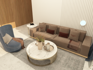 living room modern 3D Модель