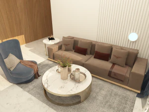 living room modern 3D Model