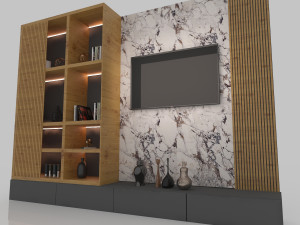2 tv unit 3D Модель