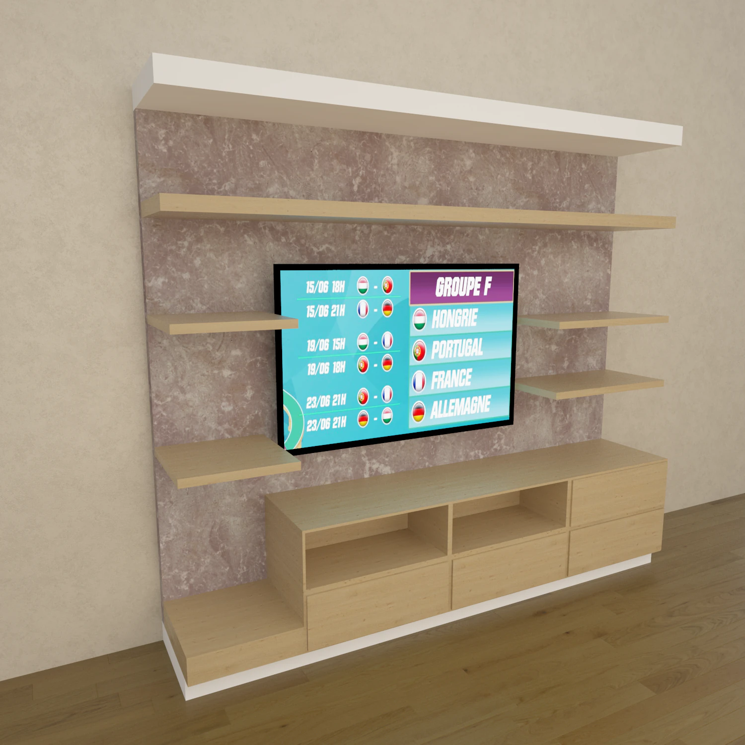 Tv set 3D Model .c4d .max .obj .3ds .fbx .stl .blend 