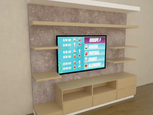 Poste de t&eacute;l&eacute;vision Modèle 3D