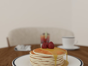 Table cafe 3D Model