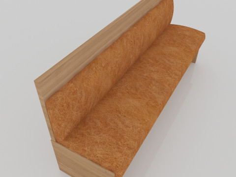 Wood Sofa Modello 3D