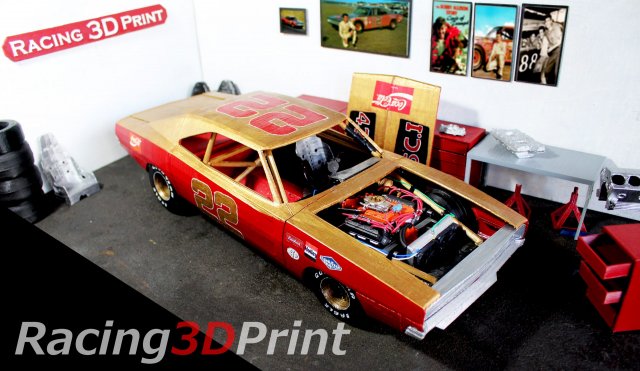 dodge charger nascar 3d printing stl 3D-printmodel .c4d .max .obj .3ds .fbx .stl .blend 